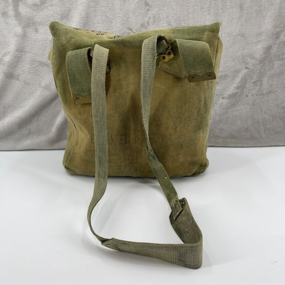 Vintage Military Custom Painted Ouija Board Canvas Messenger Bag Distressed - Picture 5 of 13